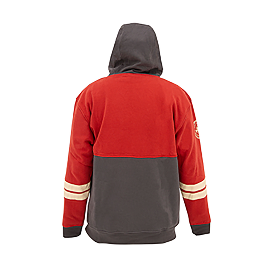 Eskimo Varsity Hoodie Red/Grey