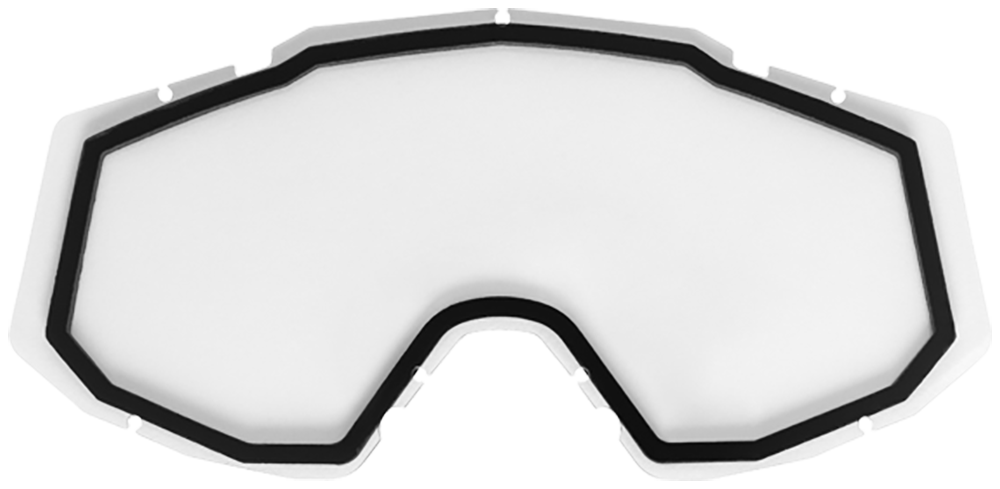 100 goggle lens replacement Castle X Trace Snow Goggle Replacement Lens Clear-Dual