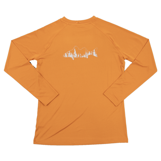 Blackfish Youth EcoShade UPF Long Sleeve - Orange