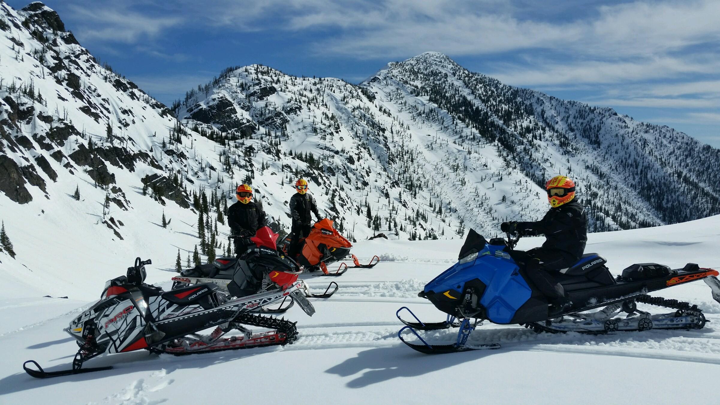 Snowmobiling in Western Montana