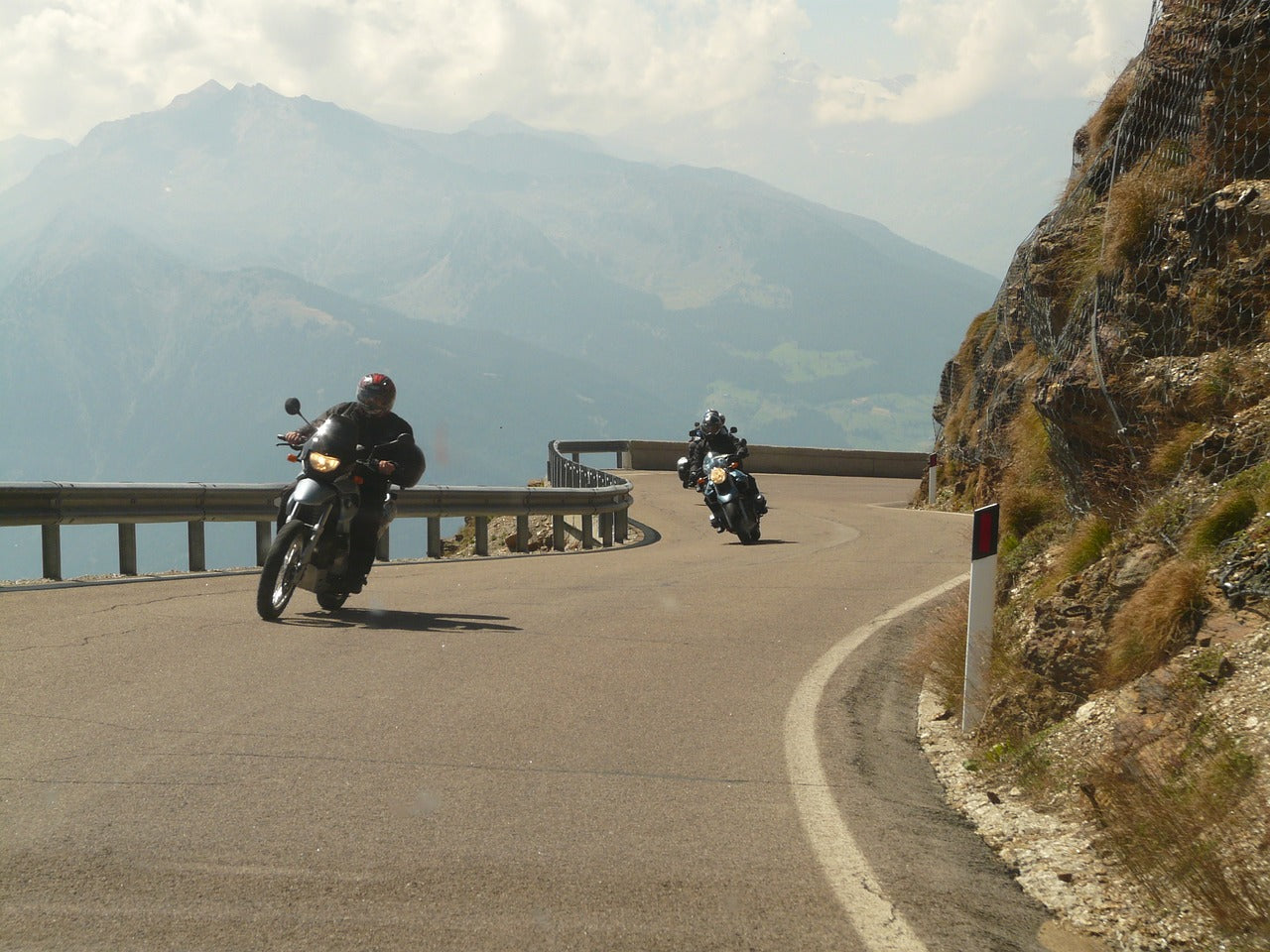 Motorcycle helmets help you enjoy a safe ride.