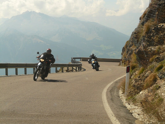 Motorcycle helmets help you enjoy a safe ride.