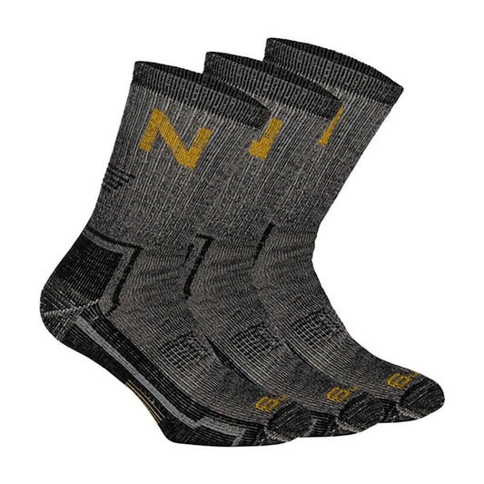 Nat's Coolmax Men's Gray Work Sock - 3 Pair