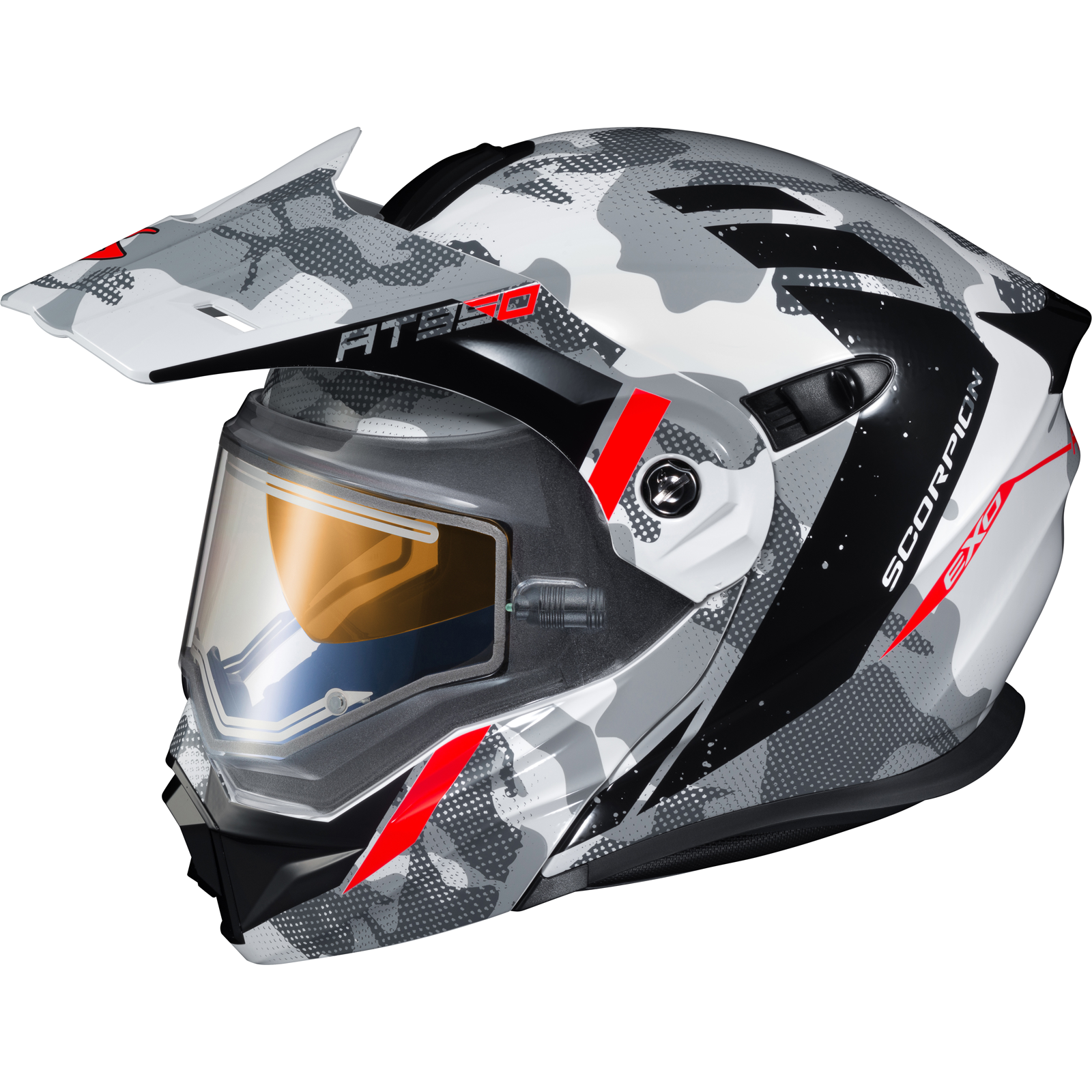 scorpion exo at950 cold weather helmet w/electric shield Scorpion EXO-AT950 Outrigger Cold Weather Modular Helmet W/Electric Shield