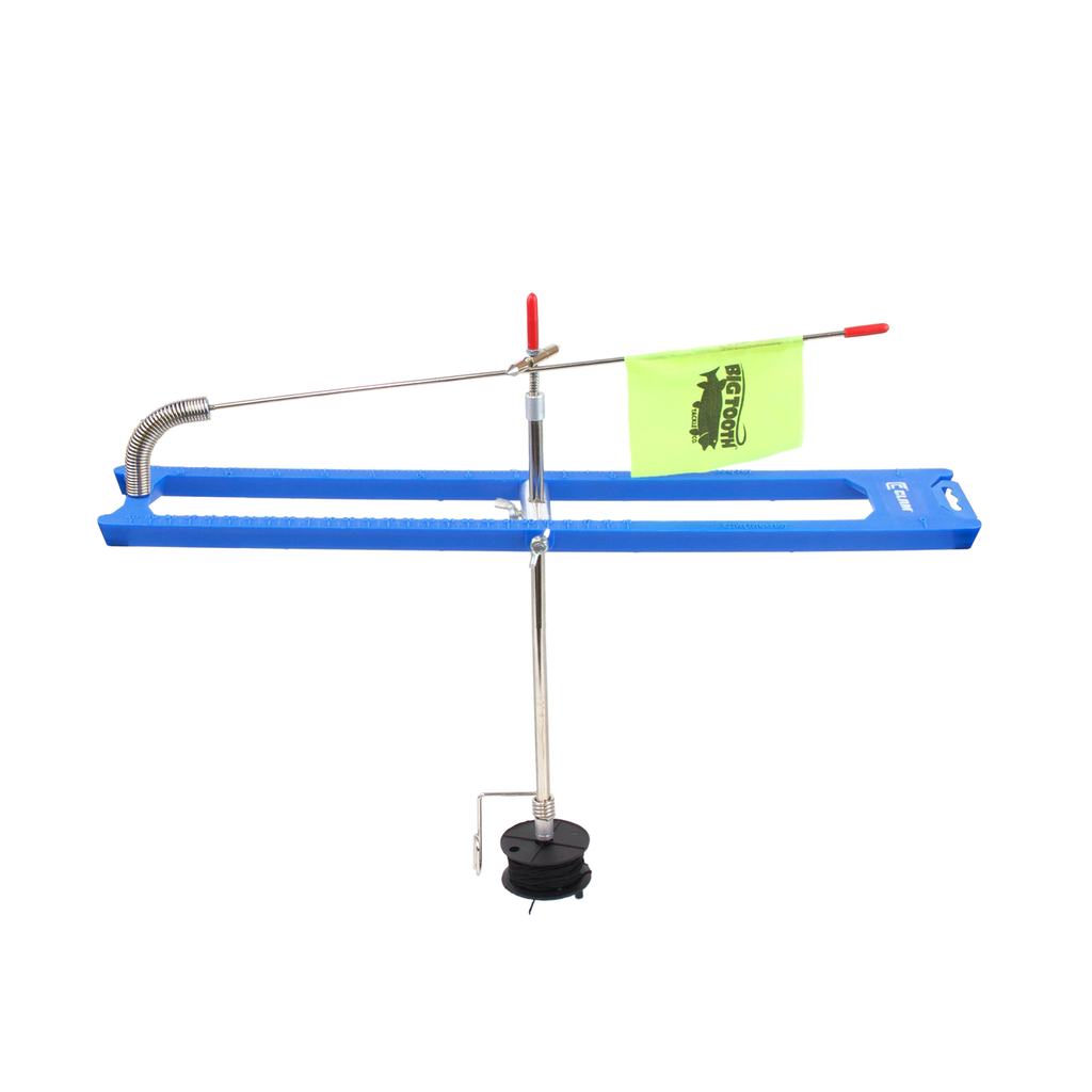 rod holder tip ups for ice fishing Clam Blue Ice Tip Up