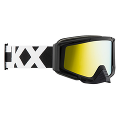 [Color:::Black Band - Black Frame - Mirror Gold Lens] CKX Holeshot Double Lens Goggle