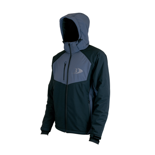 BlackFish Apogee Thermal Softshell Jacket - Black / Slate Blue