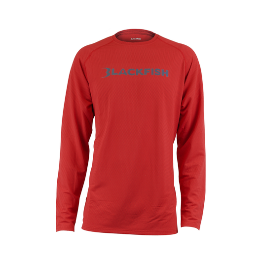 BlackFish UPF Angler Long Sleeve - Red