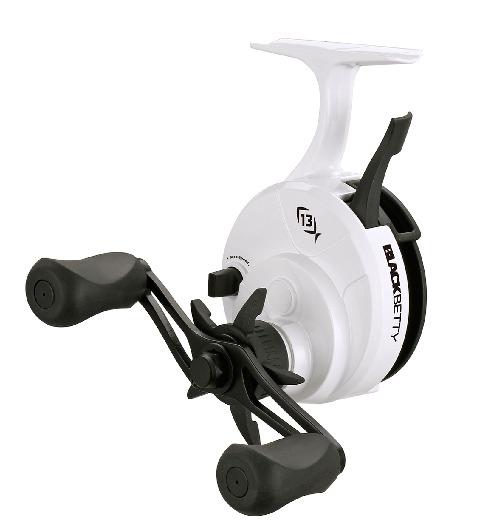 13 Fishing Black Betty FreeFall Ghost Reel w/ Line Window - Right Hand 13 Fishing Black Betty FreeFall Ghost Reel w/ Line Window - Right Hand