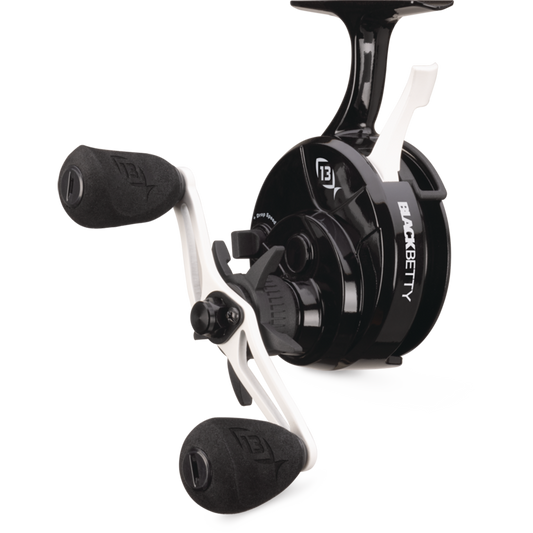 13 Fishing - Freefall Ghost Aluminum Ice Reel