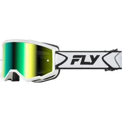 [Color:::White / Black - Smoke / Yellow/Green Mirror Lens] Fly Zone Goggle
