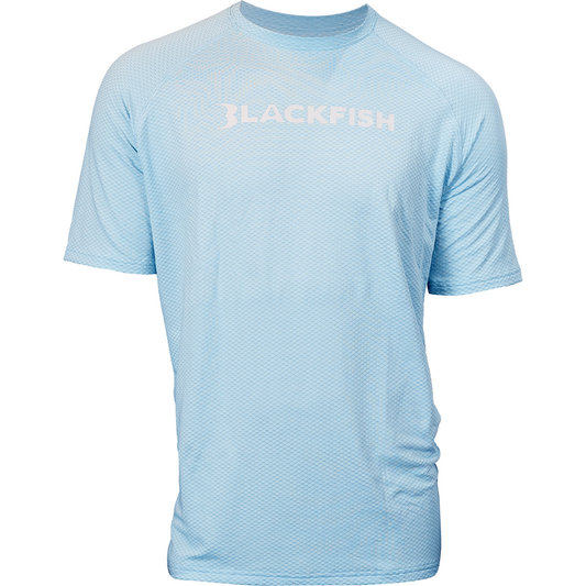 BlackFish CoolCharge UPF Angler Short Sleeve - Light Blue