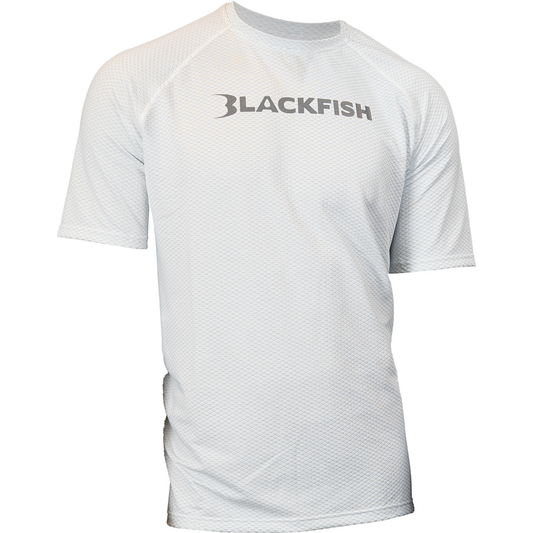 BlackFish CoolCharge UPF Angler Short Sleeve - White