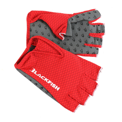 BlackFish Angler Sun Glove - Red