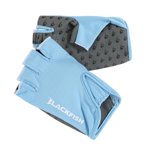 BlackFish Guide Sun Glove - Light Blue
