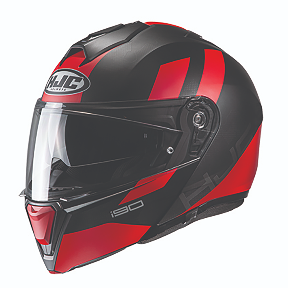 hjc 5xl modular helmet HJC i90 Syrex Helmet - Black/Red