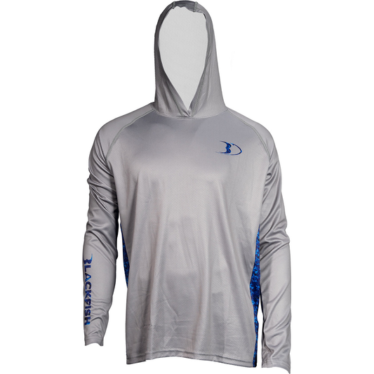 BlackFish Guide UPF Hoodie - Control Grey/Blue