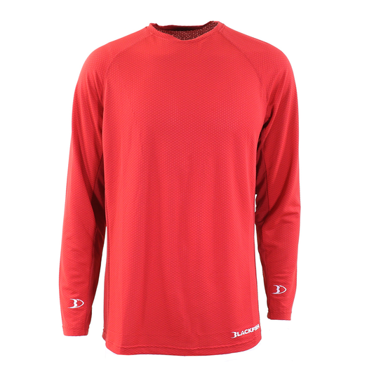 BlackFish CoolCharge UPF Angler Long Sleeve - Molten Red