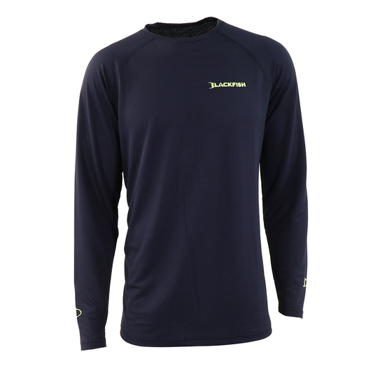 BlackFish CoolCharge UPF Angler Long Sleeve - Moonless Black