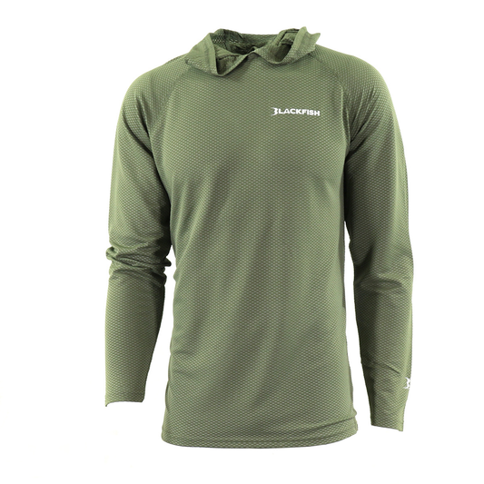 BlackFish CoolCharge UPF Angler Sun Hoodie -  Mayfly Green