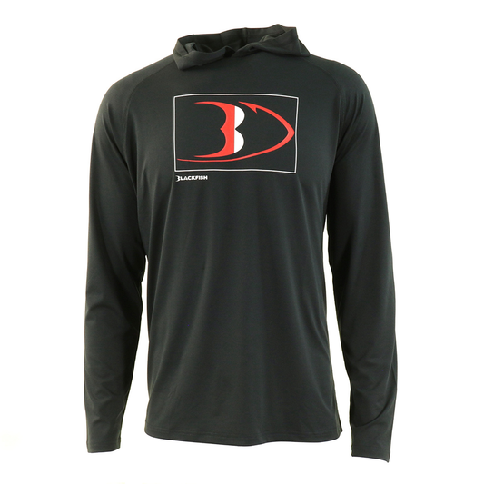 BlackFish Swift UPF Sun Hoodie - Moonless Black