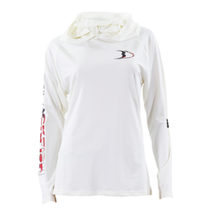 BlackFish Women's Swift UPF Sun Hoodie - USA White