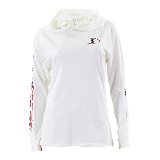 BlackFish Women's Swift UPF Sun Hoodie - USA White