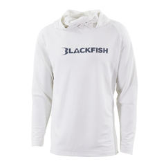 BlackFish CoolCharge UPF Angler Sun Hoodie - White