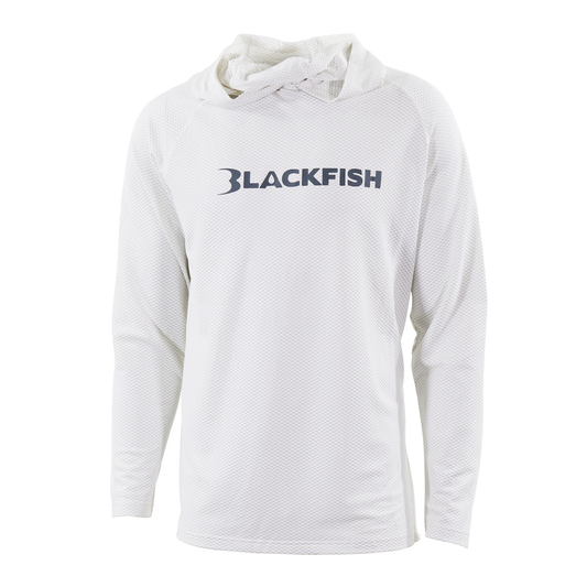 BlackFish CoolCharge UPF Angler Sun Hoodie - White