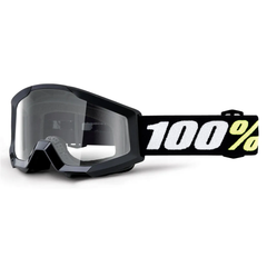 [Color:::Black / Clear Lens] 100% Strata 2 Junior Mini Goggles