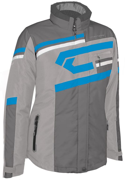 CHOKO Women's Quantum Jacket Light Grey-Dark Grey