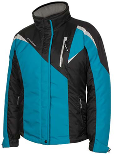 [Color:::Peacock Blue] Choko Women's Powder Nylon Jacket