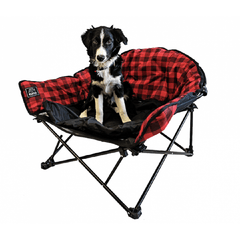 [Color:::Red - Black] Kuma Lazy Bear Dog Bed