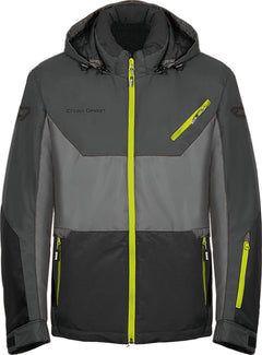 [Color:::Grey / Safety Lime] Choko Men's Alpine Jacket