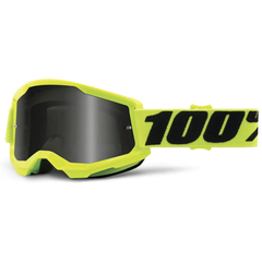 [Color:::Neon Yellow / Smoke] 100% Strata 2 Sand Goggles