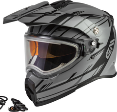 [Color:::Matte Grey] GMAX Youth AT-21Y Epic Snow Helmet w/Dual Lens Shield