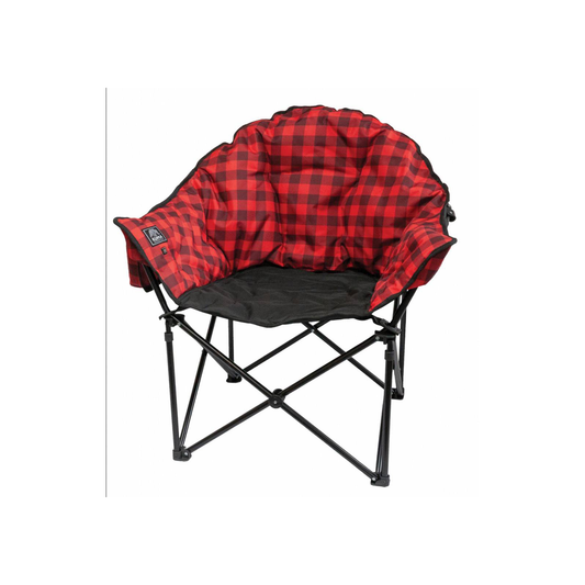 Kuma Heated Lazy Bear Heated Chair - Red Plaid - KM-LBHCH-RB