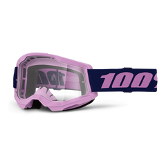 [Color:::Purple / Clear Lens] 100% Strata 2 Goggles
