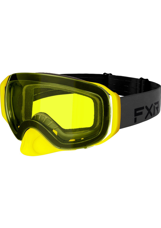 FXR Summit Spherical Goggle Black-Charcoal-Hi Vis