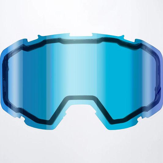 FXR Youth Maverick Dual Lens Blue + Ice Finish