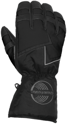 [Color:::Black] Choko Women's Nylon-Leather Gloves