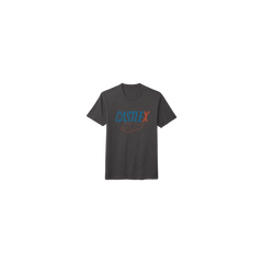 [Color:::Heather Gray-P Blue-Orange] Castle X Strike T-Shirt