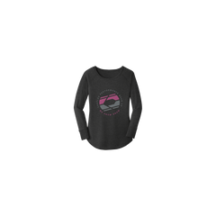 [Color:::Black-Pink] Castle X Women's Long Sleeve T-Shirt