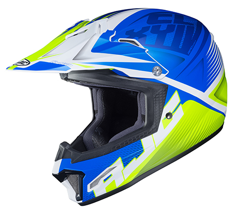 HJC Youth CL-XY 2 Ellusion Helmet Blue/Yellow L