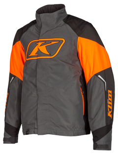 Klim Klimate Jacket Asphalt - Strike Orange