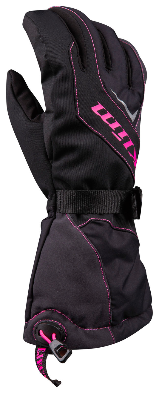 Klim Women's Ember Gauntlet Glove Knockout Pink