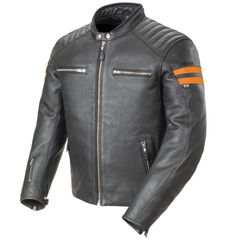 [Color:::Black-Orange] JOE ROCKET CLASSIC 92' LEATHER JACKET
