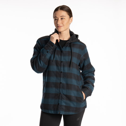  Klim Women's Big Sky Fleece Liner Flannel Hoodie