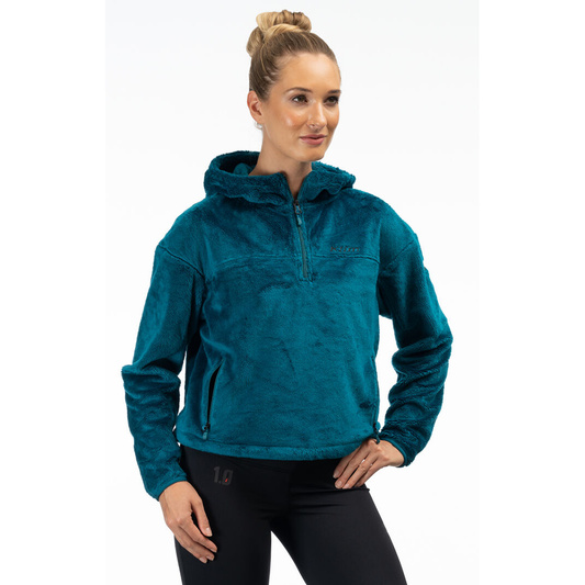 Klim Women's Cascade 1/4 Crop Hoodie
