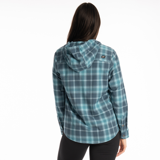  Klim Women's Ginny Mountain Midweight Stretch Flannel Hoodie